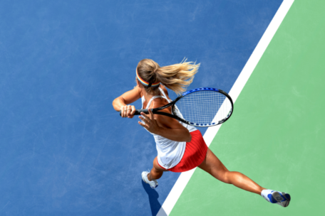 Woman Playing Tennis Nutrition and Athletic Performance