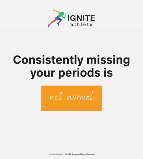 Amenhorrea, constantly missing your periods is not normal